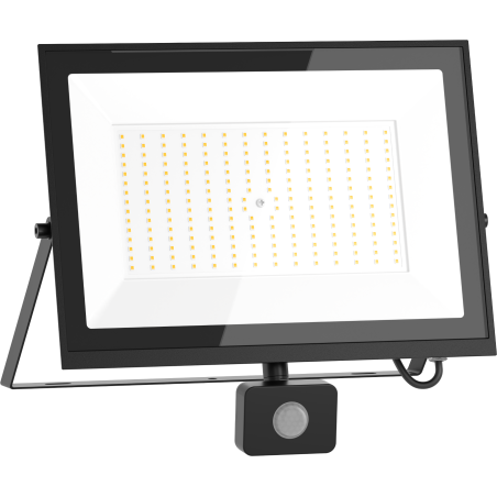 Mexen Luxpro+ LED prožektors ar kustības sensoru, 150W, Neitrāla - 4000K, 16500 lm, melns - L236-150-40-70