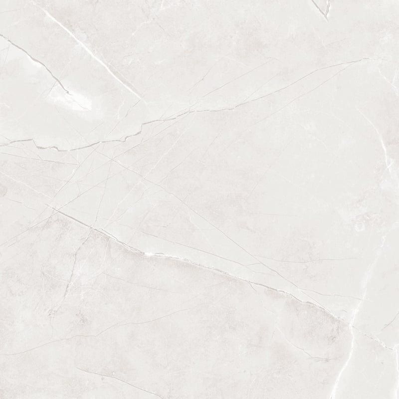 Mexen Boca Bianco glazed porcelain rectified G1, floor and wall tile 60 x 60 cm, gloss - TL102-060-060-00