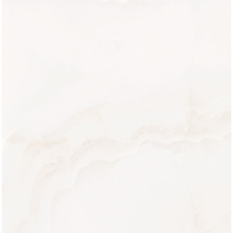 Mexen Onyx White gres szkliwiony rekt. G1, płytka podłogowo-ścienna 60 x 60 cm, połysk - TL106-060-060-01