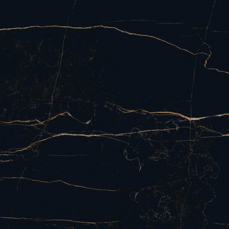 Mexen Flamingo Melns glazēts akmens masas flīzes rekt. G1, grīdas un sienas flīzes 60 x 60 cm, augsts spīdums