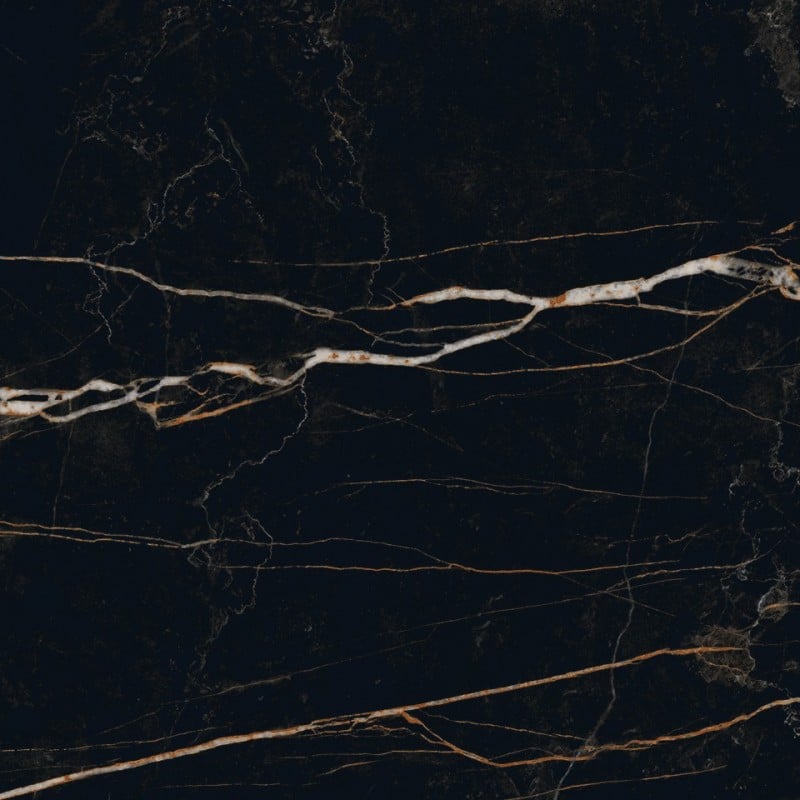 Mexen Flamingo Black glazed rectified gres tile G1, floor-wall tile 60 x 60 cm, high gloss - TL215-060-060-00