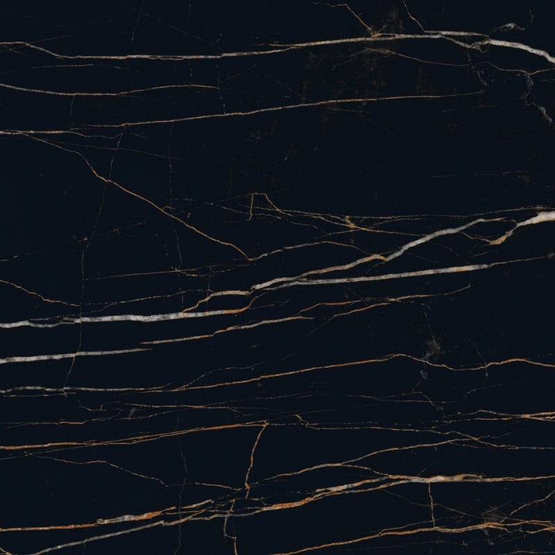 Mexen Flamingo Black glazed rectified gres tile G1, floor-wall tile 60 x 60 cm, high gloss - TL215-060-060-00