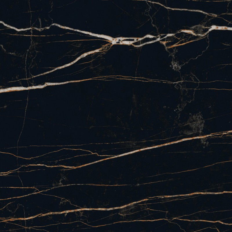 Mexen Flamingo Black glazed rectified gres tile G1, floor-wall tile 60 x 60 cm, high gloss - TL215-060-060-00