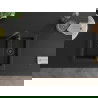 Mexen Carlos granieten spoelbak 1,5-komoren 582 x 475 mm, zwart, zwarte sifon - 6518581500-77-B