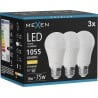 Mexen Nova 3x LED-pirn E27, A60, 10W, Soe - 3000K, 1055 lm - L100-E27-1030-01x03