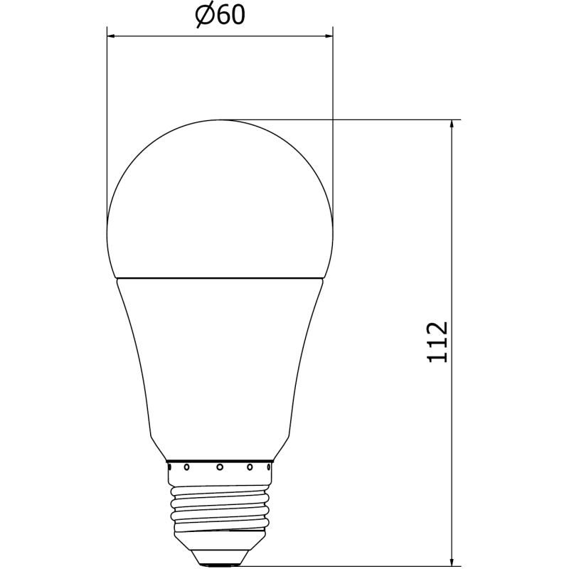 Mexen Nova 3x żarówka LED E27, A60, 10W, Neutralna - 4000K, 1055 lm - L100-E27-1040-01x03