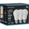 Mexen Nova 3x żarówka LED E27, A60, 10W, Zimna - 6500K, 1055 lm - L100-E27-1065-01x03