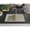 Mexen Pablo Granitspüle 1-Becken mit Abtropffläche 752 x 436 mm, beige, Siphon Chrom - 6510751010-69