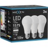 Mexen Nova 3x LED-lampa E27, A60, 15W, Neutral - 4000K, 1575 lm - L100-E27-1540-01x03