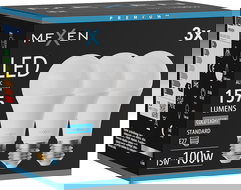 Mexen Nova 3x LED spuldze E27, A60, 15W, Auksts - 6500K, 1575 lm - L100-E27-1565-01x03