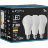 Mexen Nova 3x LED pirn E27, A70, 20W, Soe - 3000K, 2100 lm - L100-E27-2030-01x03