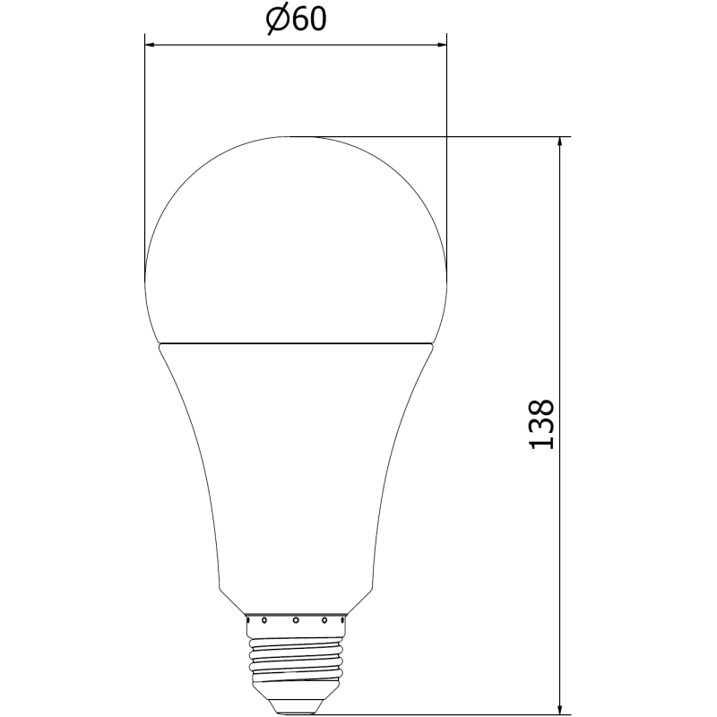 Mexen Nova 3x LED spuldze E27, A70, 20W, Neitrāla - 4000K, 2100 lm - L100-E27-2040-01x03