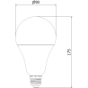 Mexen Nova 3x LED-lamp E27, A95, 25W, Soe - 3000K, 2625 lm - L100-E27-2530-01x03