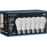 Mexen Nova 6x LED-lamppu E27, A60, 12W, Kylmä - 6500K, 1260 lm - L100-E27-1265-01x06