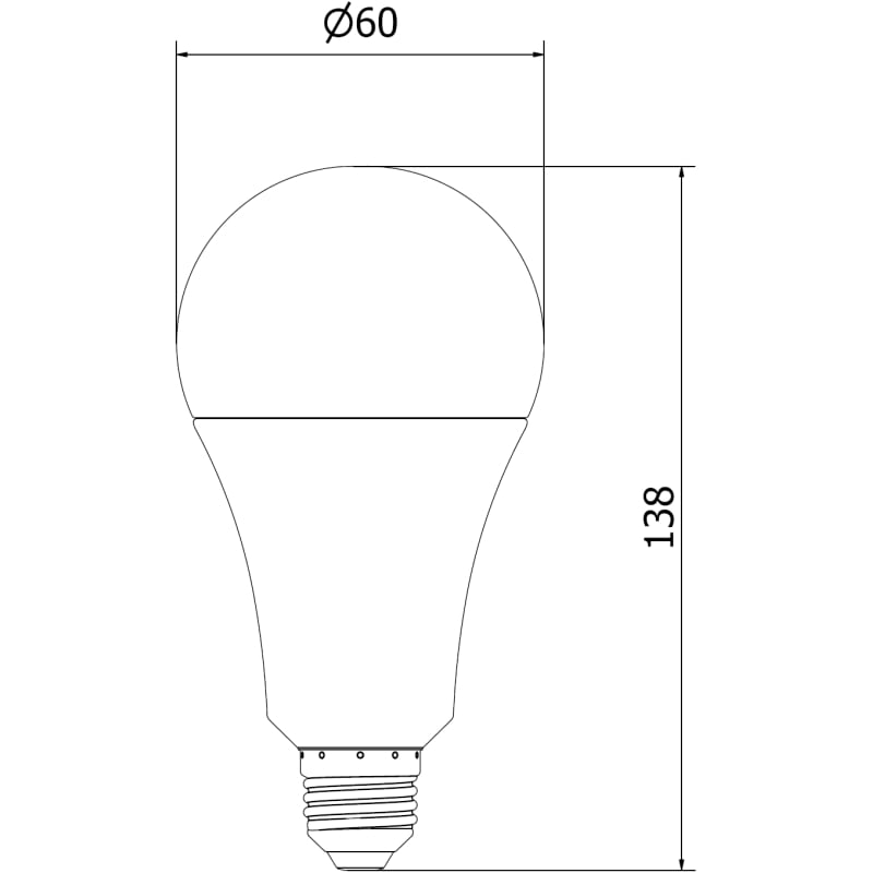 Mexen Nova 6x LED-pirn E27, A70, 18W, Neutraalne - 4000K, 1890 lm - L100-E27-1840-01x06