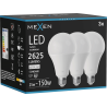 Mexen Nova 3x LED-lampa E27, A95, 25W, Neutral - 4000K, 2625 lm - L100-E27-2540-01x03