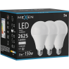Mexen Nova 3x żarówka LED E27, A95, 25W, Neutralna - 4000K, 2625 lm - L100-E27-2540-01x03