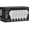 Mexen Nova 6x LED-lampa E27, A95, 25W, Kall - 6500K, 2625 lm - L100-E27-2565-01x06