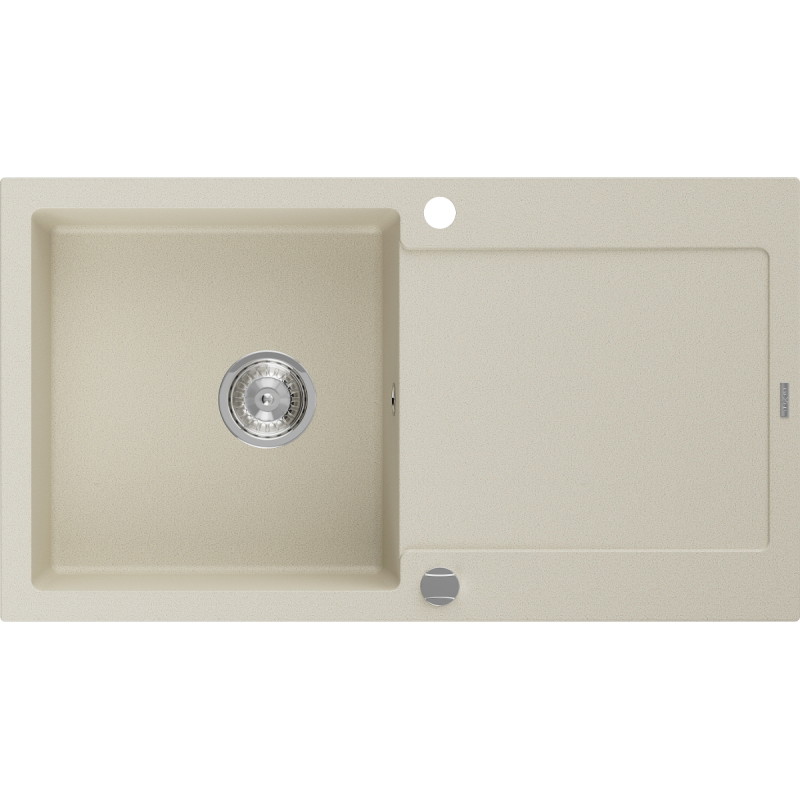 Mexen Leo graniitvalamu ühe kambriga kuivatiga 900 x 500 mm, beež, kroom-sifoon - 6501901010-69