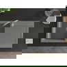 Mexen Leo granieten aanrecht met 1 kom en afdruiprek 900 x 500 mm, grijs, chromen sifon - 6501901010-71