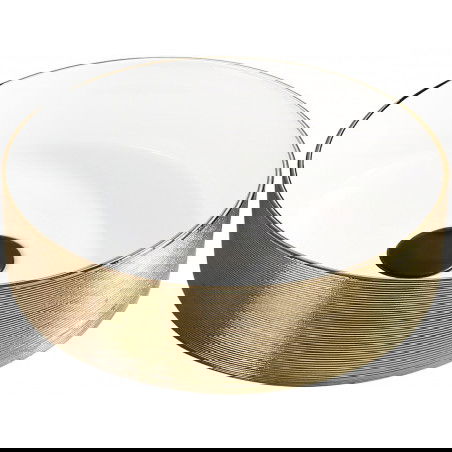 Mexen Clarisa lavabo sobre encimera 36 x 36 cm, blanco/dorado - 22073655