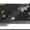 Mexen Mario granieten spoelbak met 2 kamers 820 x 436 mm, zwart, chromen sifon - 6504822000-77