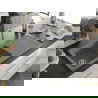 Mexen Andres granieten gootsteen 1,5-komorige met afdruiprek 1000 x 500 mm, grijs, chromen sifon - 6515101510-71