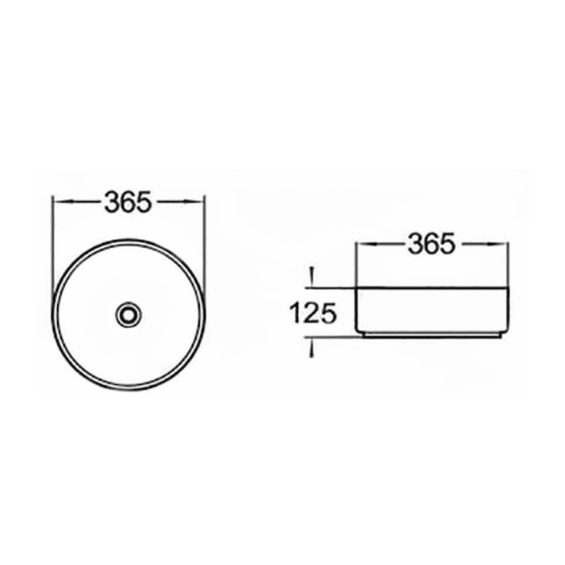 Mexen Clarisa Aufsatzwaschbecken 36 x 36 cm, weiß/gold - 22073655