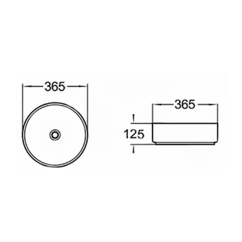 Mexen Clarisa lavabo da appoggio 36 x 36 cm, bianco/oro - 22073655