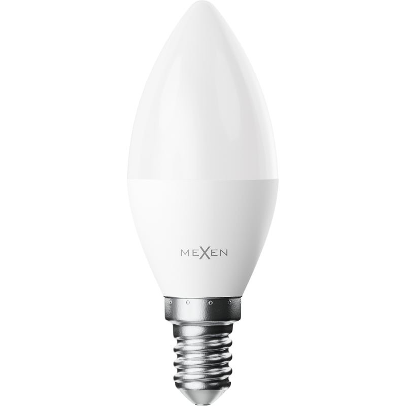 Mexen Nova 3x LED-pirn E14, C37, 6W, külm - 6500K, 630 lm - L102-E14-0665-01x03