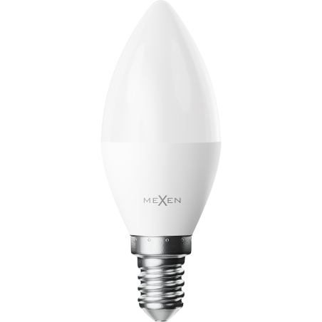 Mexen Nova 6x LED-lamp E14, C37, 6W, Warm - 3000K, 630 lm - L102-E14-0630-01x06