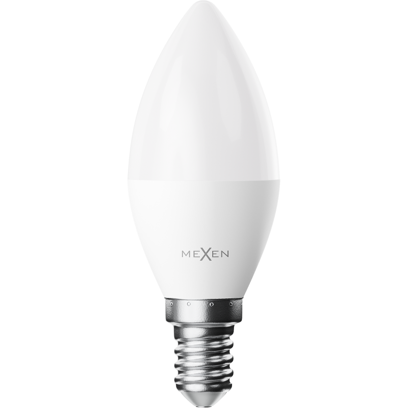 Mexen Nova 6x żarówka LED E14, C37, 7W, Ciepła - 3000K, 735 lm - L102-E14-0730-01x06