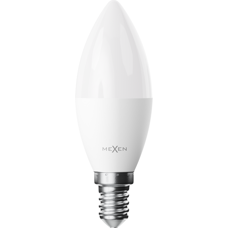 Mexen Nova 6x żarówka LED E14, C37, 8W, Ciepła - 3000K, 840 lm - L102-E14-0830-01x06