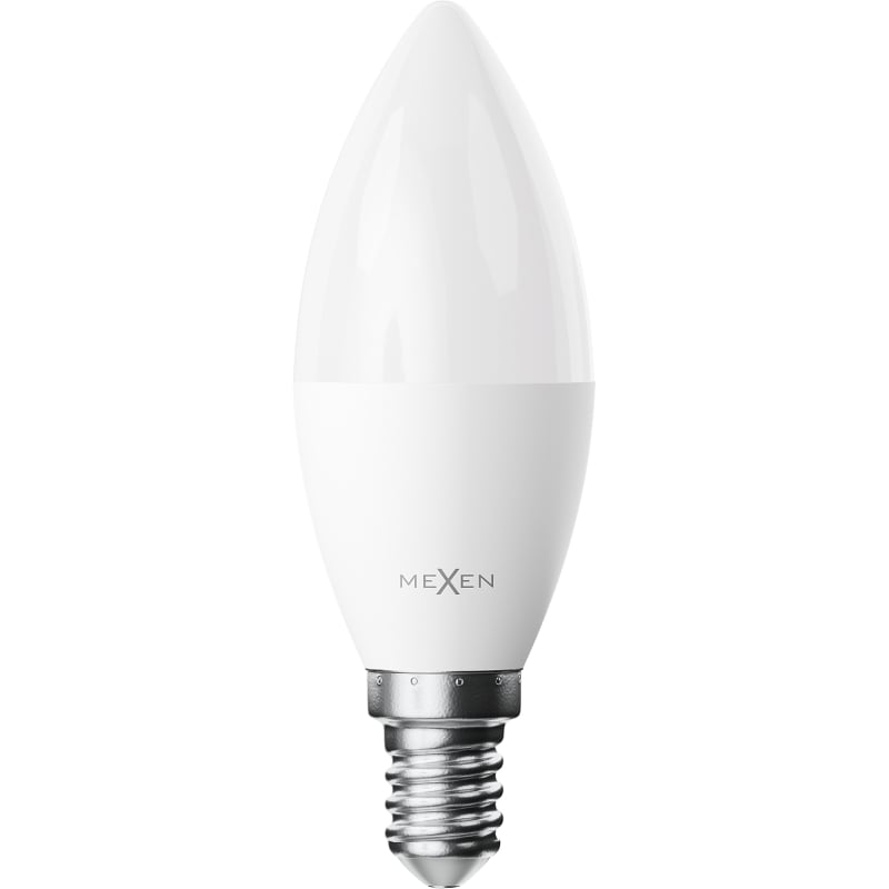 Mexen Nova 6x LED-lampa E14, C37, 10W, Kall - 6500K, 1055 lm - L102-E14-1065-01x06