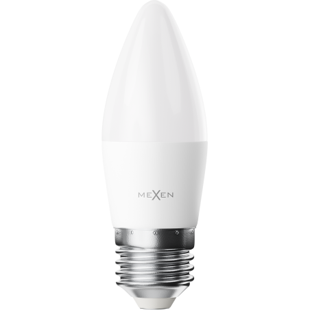 Mexen Nova 3x LED-lamp E27, C37, 8W, Neutraal - 4000K, 840 lm - L102-E27-0840-01x03