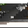 Mexen Milo évier en granit 1 bac 435 x 410 mm, noir/doré métallisé, siphon chrome - 6505441000-75