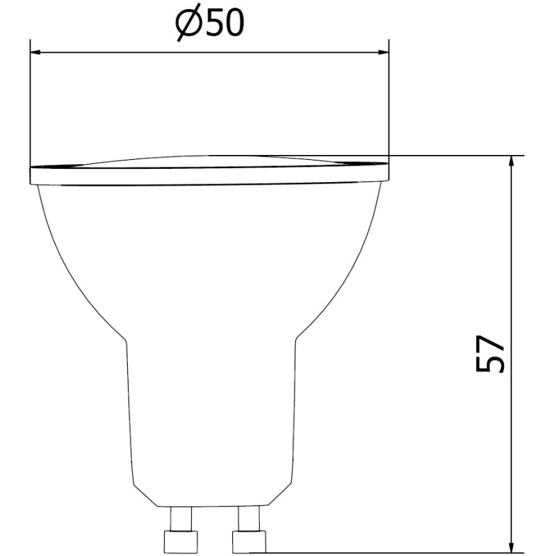 Mexen Nova 3x LED-lamppu GU10, 8W, Kylmä - 6500K, 840 lm - L108-GU10-0865-01x03