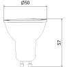 Mexen Nova 3x LED-lamppu GU10, 10W, Neutraali - 4000K, 1055 lm - L108-GU10-1040-01x03