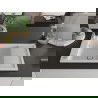 Mexen Elias granieten spoelbak met 1 bak en afdruiprek 795 x 480 mm, wit, chroomsifon - 6511791005-20