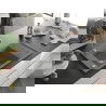 Mexen Elias évier en granit 1 cuve avec égouttoir 795 x 480 mm, gris, siphon chromé - 6511791005-71