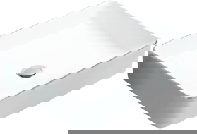 Mexen Estela lavatório de bancada 50 x 40 cm, branco/prateado - 22105052