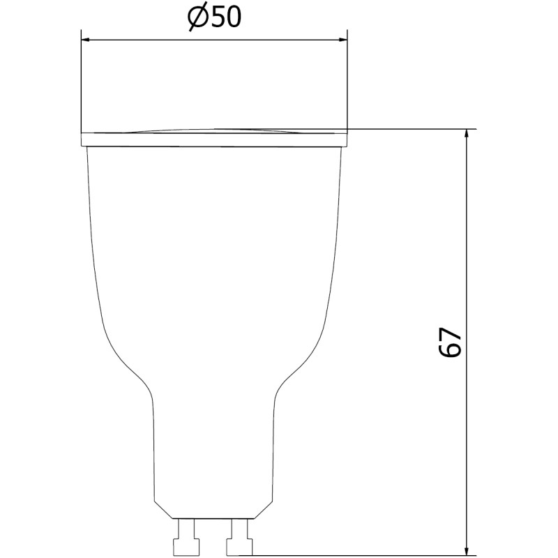 Mexen Nova 6x Bombilla LED GU10, 12W, Fría - 6500K, 1260 lm - L108-GU10-1265-01x06
