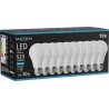 Mexen Nova 10x LED-lampa E27, A60, 5W, Kall - 6500K, 525 lm - L100-E27-0565-01x10