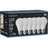 Mexen Nova 10x LED-lampa E27, A60, 6W, Kall - 6500K, 630 lm - L100-E27-0665-01x10