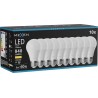 Mexen Nova 10x Bombilla LED E27, A60, 8W, Cálida - 3000K, 840 lm - L100-E27-0830-01x10