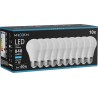 Mexen Nova 10x LED-lampa E27, A60, 8W, Kall - 6500K, 840 lm - L100-E27-0865-01x10