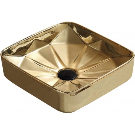 Mexen Elmira lavatório de bancada 41 x 41 cm, dourado - 22094150