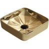 Mexen Elmira lavabo à poser 41 x 41 cm, doré - 22094150