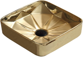 Mexen Elmira 41 x 41 cm countertop basin, gold - 22094150