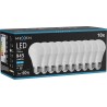Mexen Nova 10x LED-glödlampa E27, A60, 9W, Kall - 6500K, 945 lm - L100-E27-0965-01x10